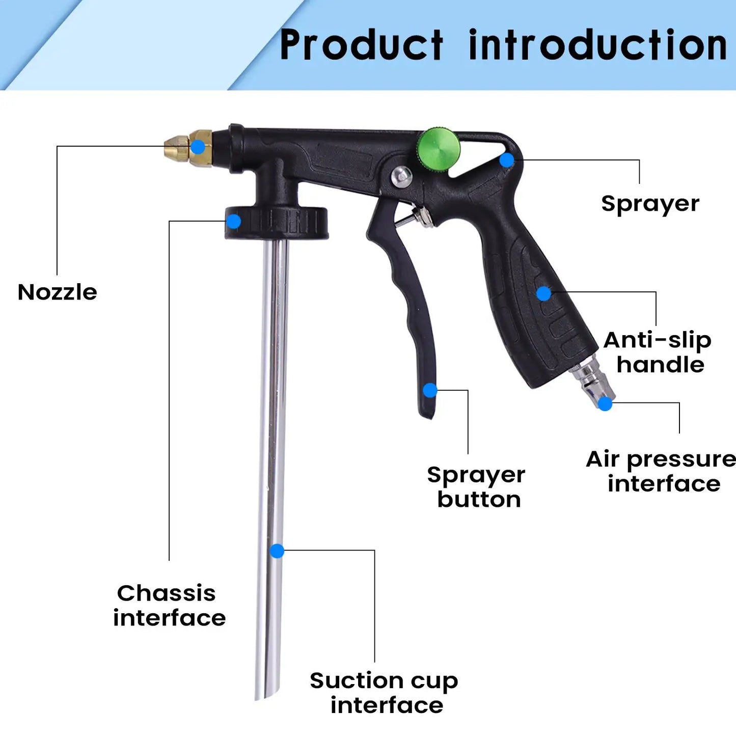 Airbrush Paint For Automobile Chassis Glue Gun Auto Armored Sprayer Adjustable Undercoating Metal Sprayer Gun Underbody Coating Peaceful Pleasures Health and Wellness