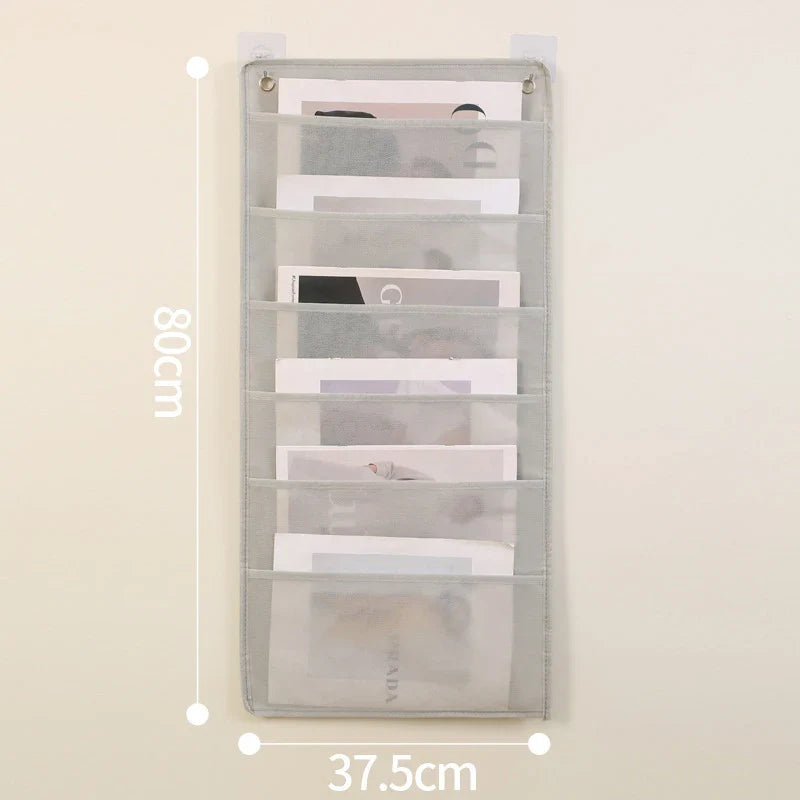 Wall Hanging File Folder Organizer – Letter Size Storage Bag