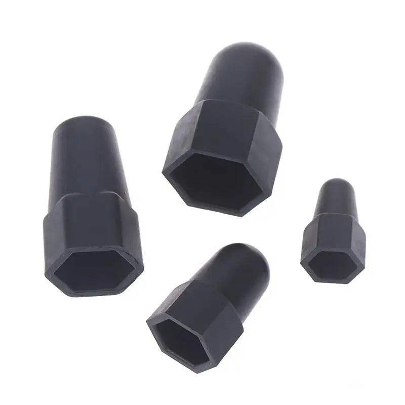 New 10PCS Lengthen Nut Cap Hexagonal Nut M6 M8 M10 M12PE Plastic Nut Protection Caps Hex Screw Protective Sleeve Peaceful Pleasures Health and Wellness