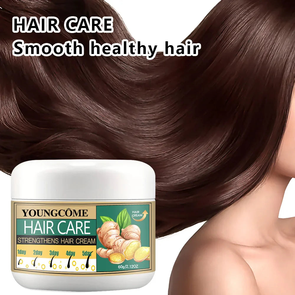 YOUNGCOME Ginger Hair Oil & Cream Set – Strengthen & Moisturize