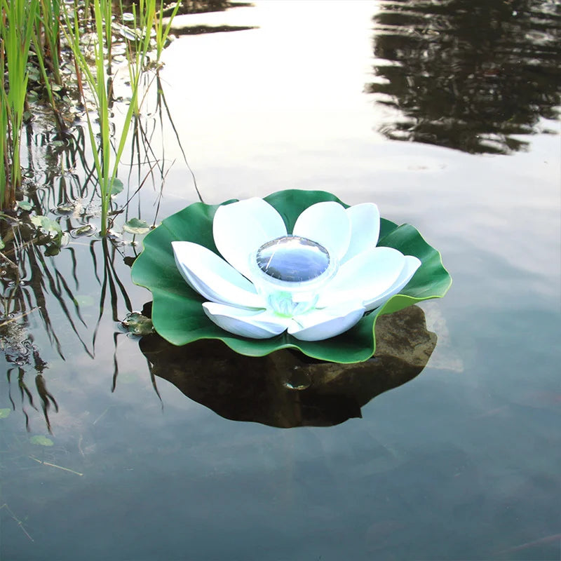 Solar Floating Lotus LED Lamp – Pond, Garden & Fish Tank