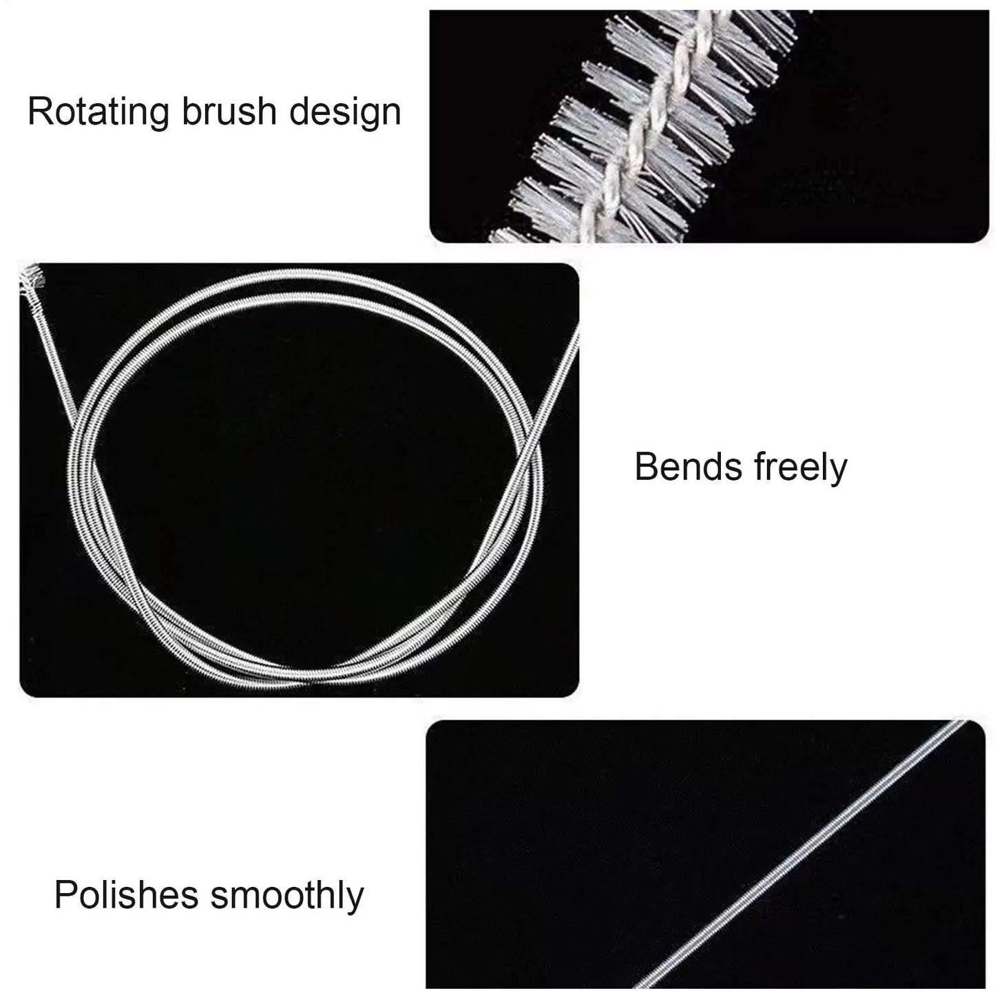 Flexible Drain Cleaning Brush for Car AC, Fridge & Sink Pipes