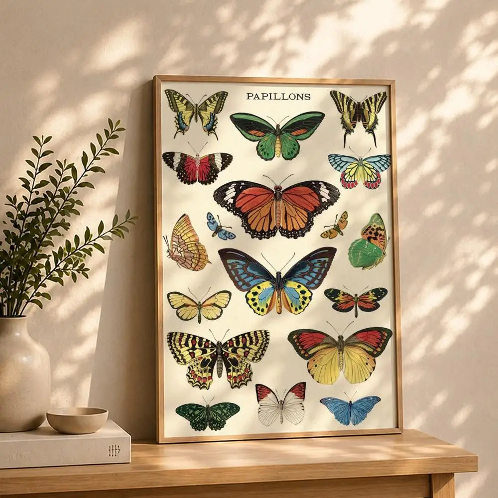 Butterfly HD Self-Adhesive Waterproof Wall Art Poster | Modern Wall Art Poster Peaceful Pleasures Health and Wellness