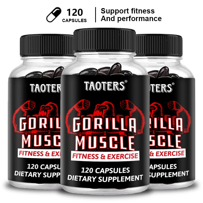 Gorilla Muscle Capsules | Horny Goat Weed, Ginseng & Maca