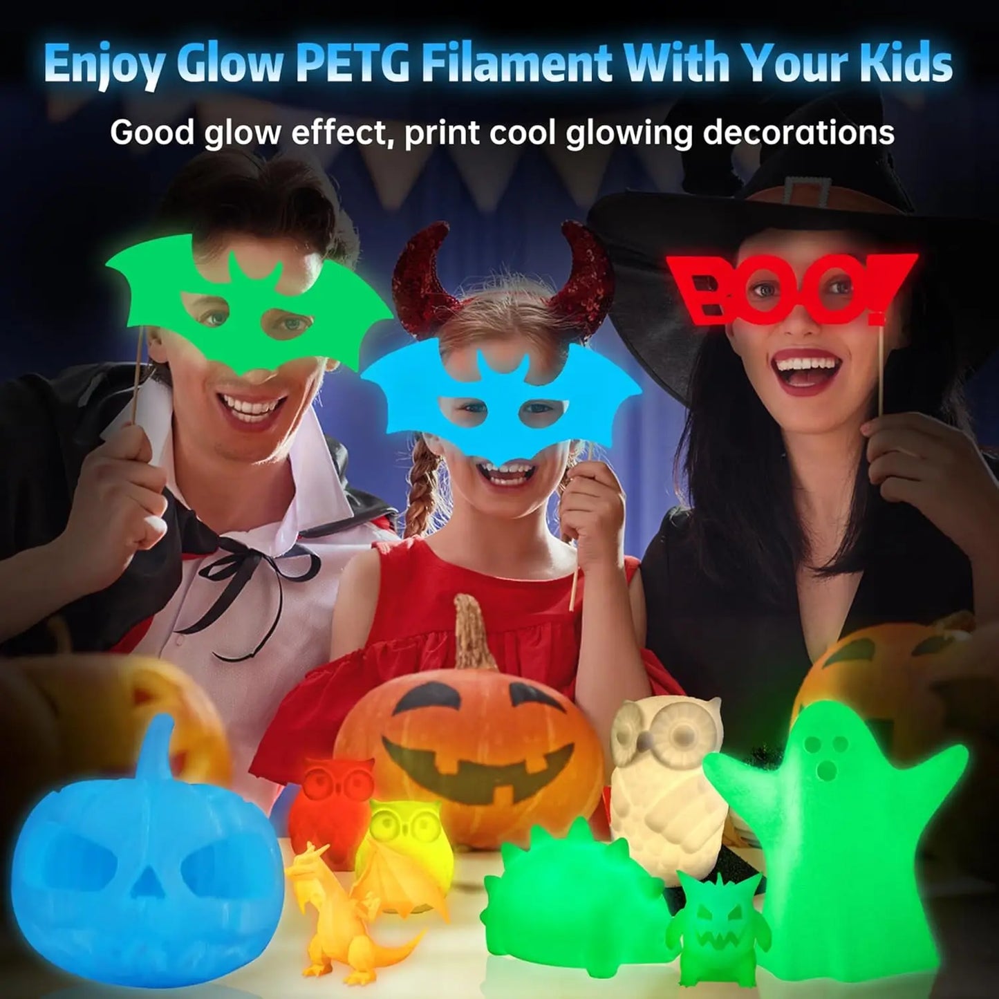 Luminous Rainbow PLA Filament 1.75mm | 3D Maliang FDM