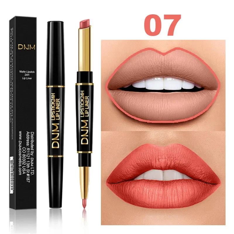 IFANYUO 2-in-1 Lip Liner & Matte Lipstick – 12 Colors