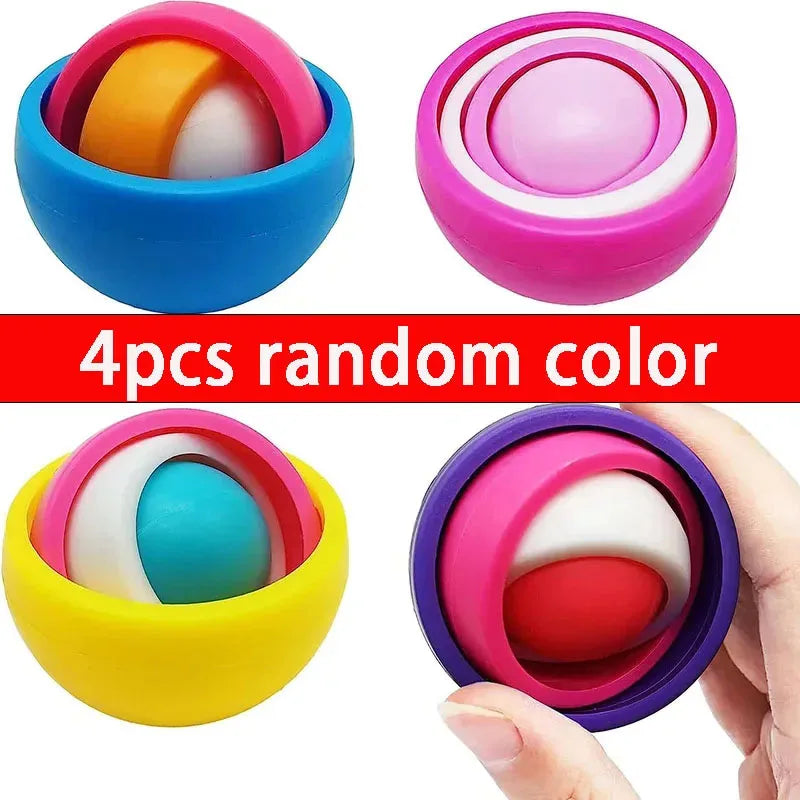 3D Rotation Ball Fidget Gyro Sensory Toys Kids Teens Adults Children