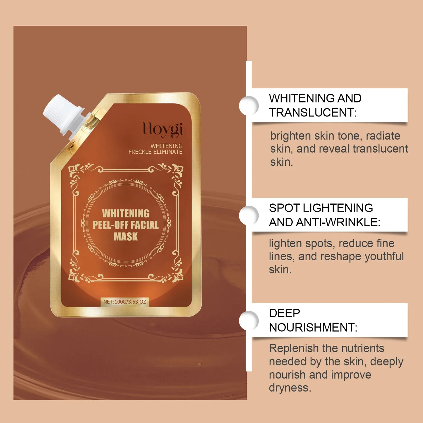 Hoygi Brightening Peel-Off Mask – Dark Spots & Blackheads