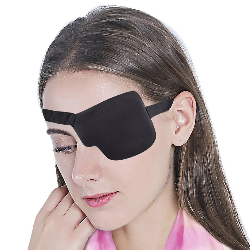 3D Concave Eye Patch for Lazy Eye & Amblyopia | Adjustable Black