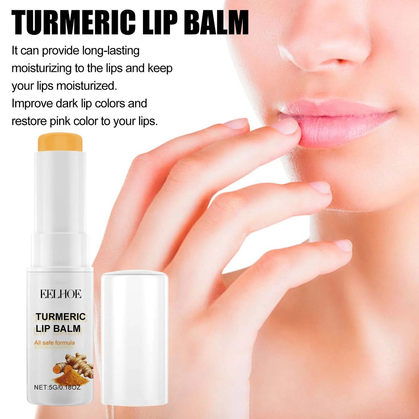 Eelhoe Turmeric Lip Balm – Darkness Removal & Moisturizing