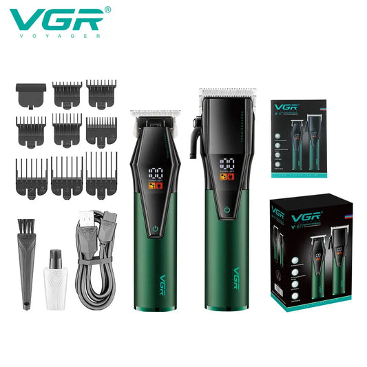 VGR 677 Hair Trimmer Professional Hair Clipper Set Electric Hair Cutting Machine Rechargeable Barber Electric Trimmer for Men Peaceful Pleasures Health and Wellness