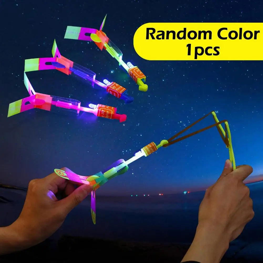 10pcs LED Light Rockets with Slingshot Launchers Peaceful Pleasures Health and Wellness