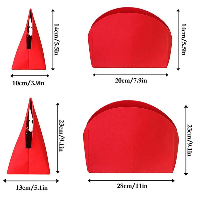 Felt Handbag Insert Organizer | Purse Liner with Multi-Pocket
