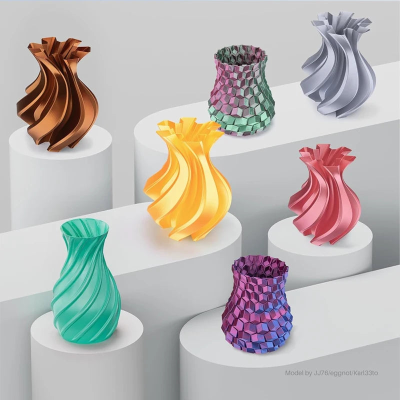 Dual Color Silk PLA Filament 1.75mm – 4 Spools 250g | DINGSUN