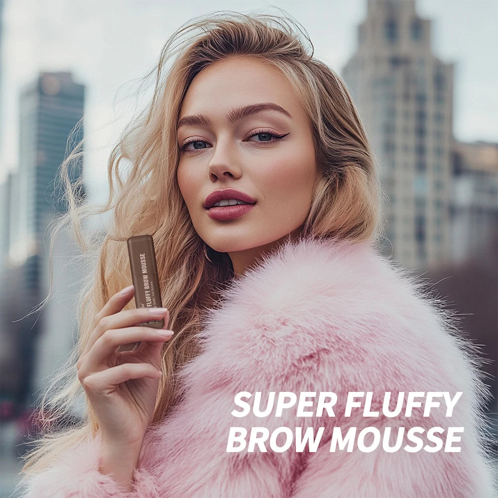 Superfluff Volumizing Brow Mousse Eyebrow Gel Thick Eyebrows Tint Tinted Brow Gel Multiple Color Long-Lasting Waterproof Makeup Peaceful Pleasures Health and Wellness