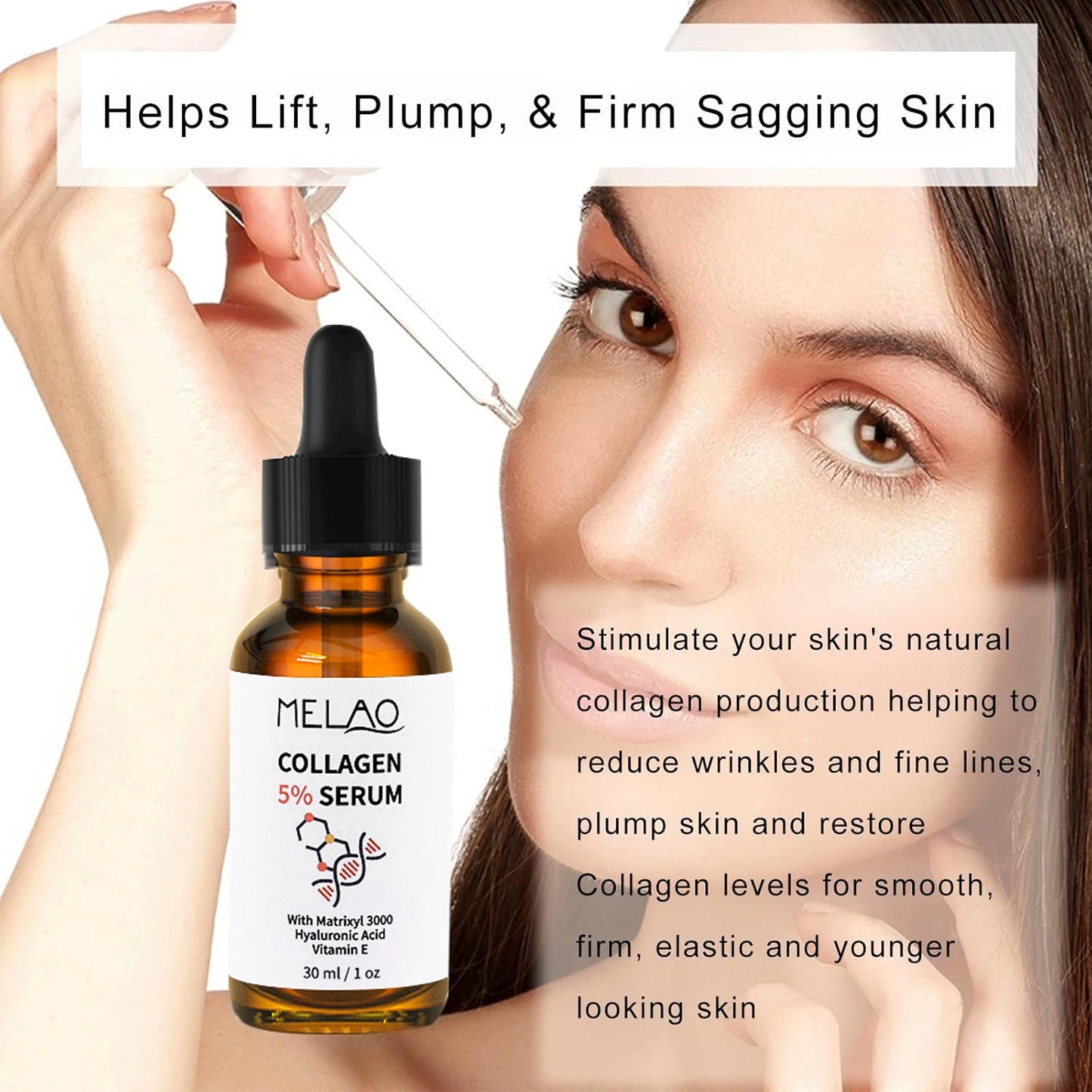 5% Collagen Boost Serum Firming Face Pores Remover Moisturizing Skin Care Products Face Lift Facial Rejuvenation Cream 30ml Peaceful Pleasures Health and Wellness