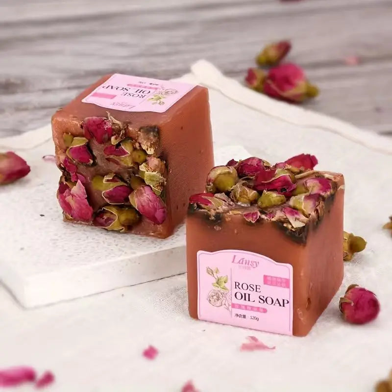 Dried Rose Handmade Essential Oil Facial & Shower Soap
