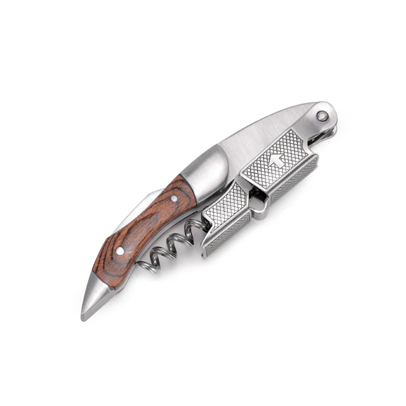 Wine Opener, Professional Waiters Corkscrew, PU Bag, Bottle Opener and Foil Cutter Gift for Wine Lovers Peaceful Pleasures Health and Wellness O