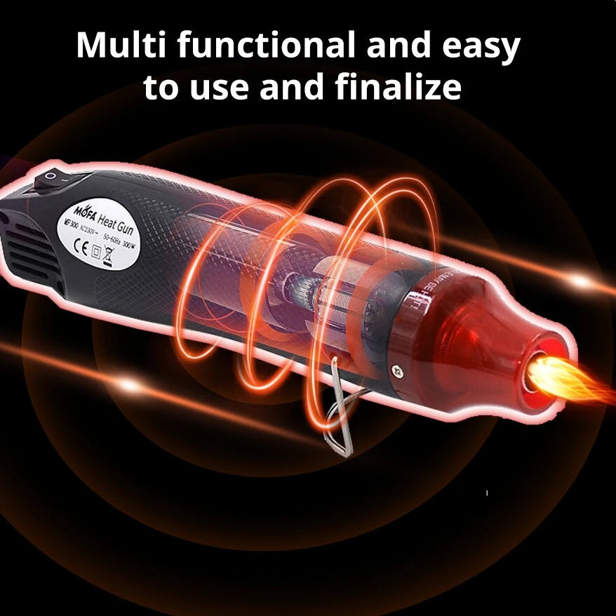 Portable Hot Air Gun 220V/110V – Shrink Wrap, DIY & Craft