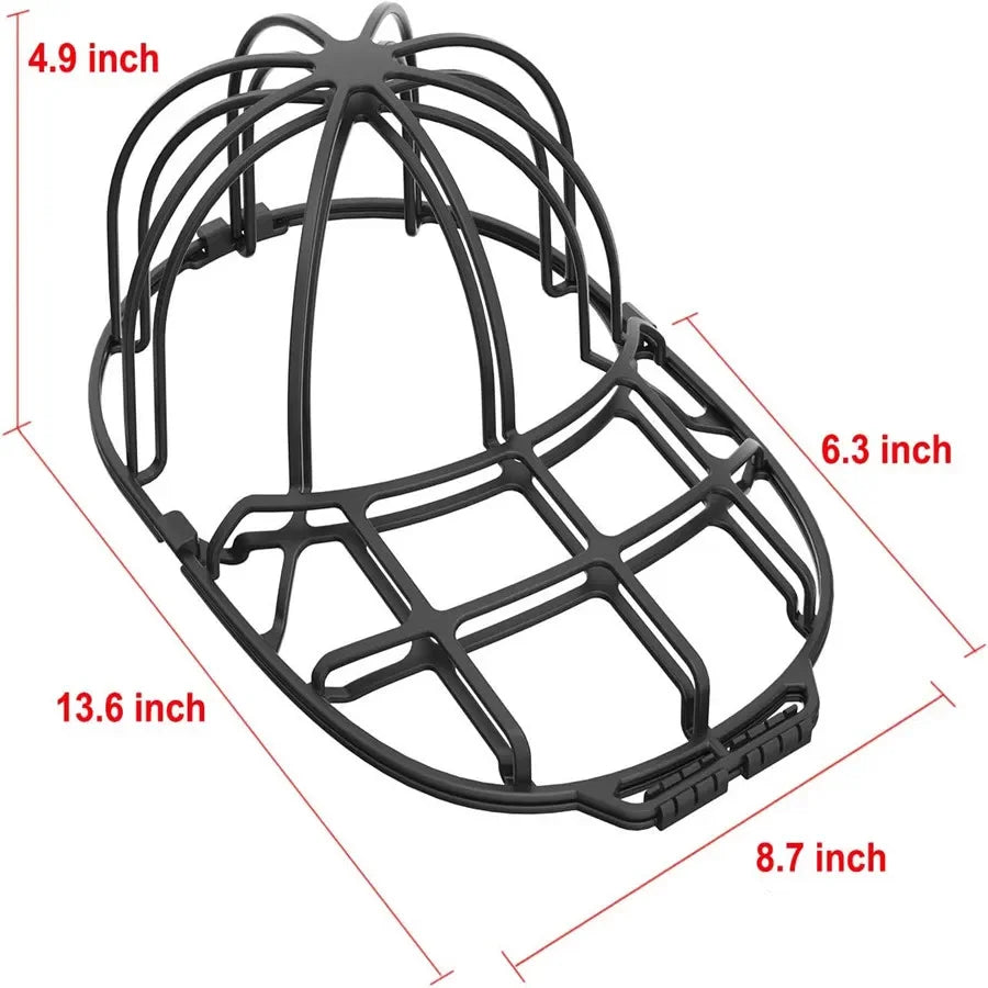 Multifunctional Baseball Cap Washer Fit for Adult/Kid's Hat Washer Frame/Washing Cage Double-deck Hat Cleaners Shaper Protector Peaceful Pleasures Health and Wellness Black