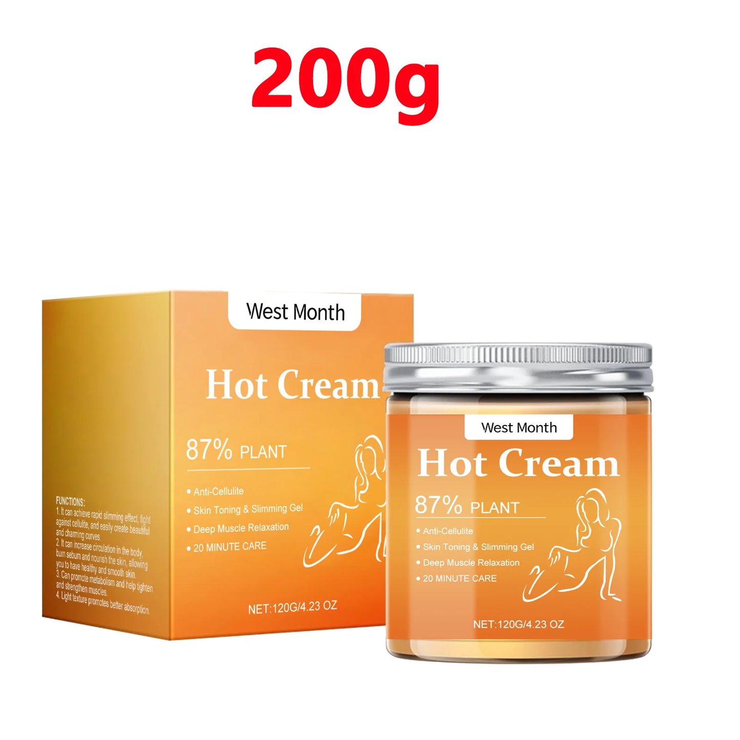 WEST MONTH Hot Compress Massage Cream – Thermal Skin Tightening