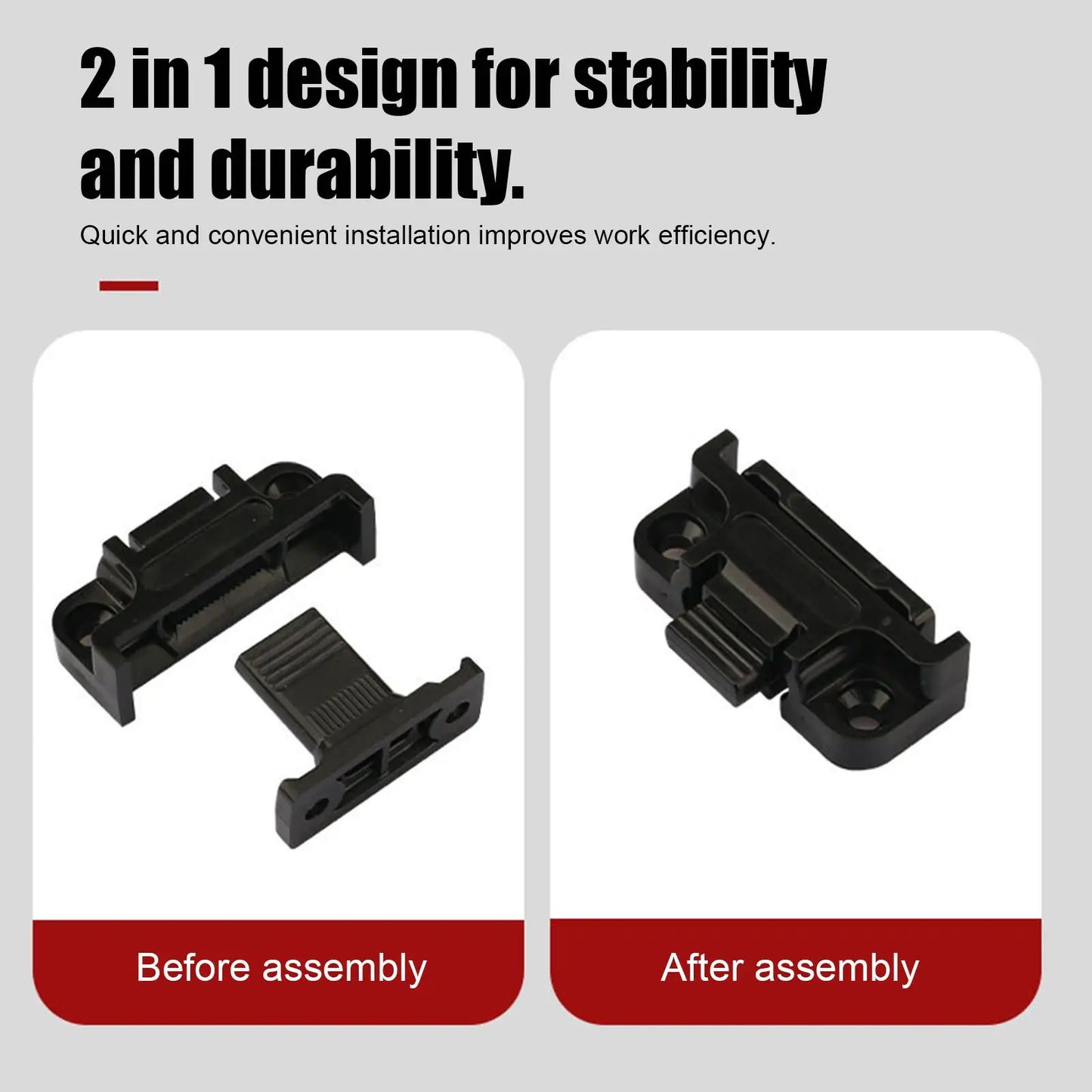 10-Pack Roman Column Connectors | Adjustable Furniture Panel Clips