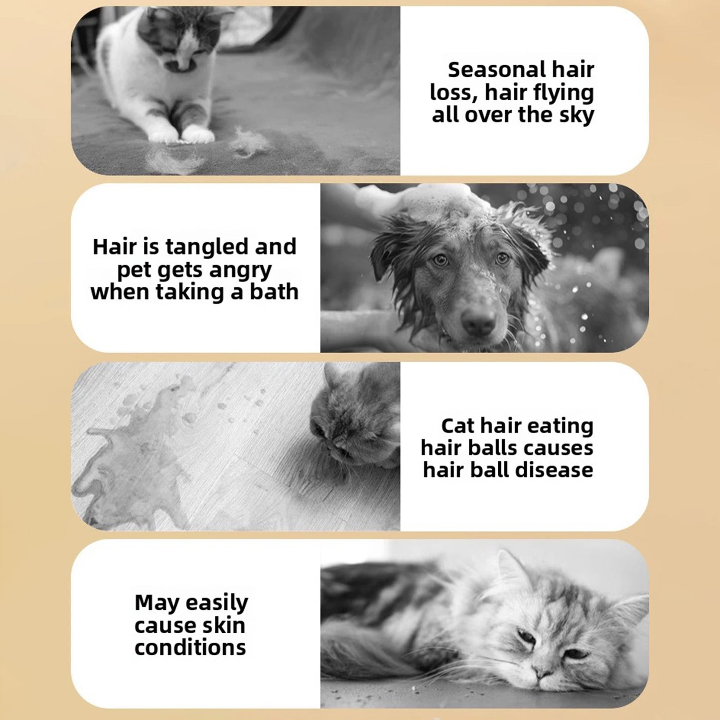 2 In 1 Pet Grooming Brush With Lint Roller,Professional Pet Dog Cat Hair Grooming Brush,Travel-Friendly Pet Hair Cleaner Tool Peaceful Pleasures Health and Wellness