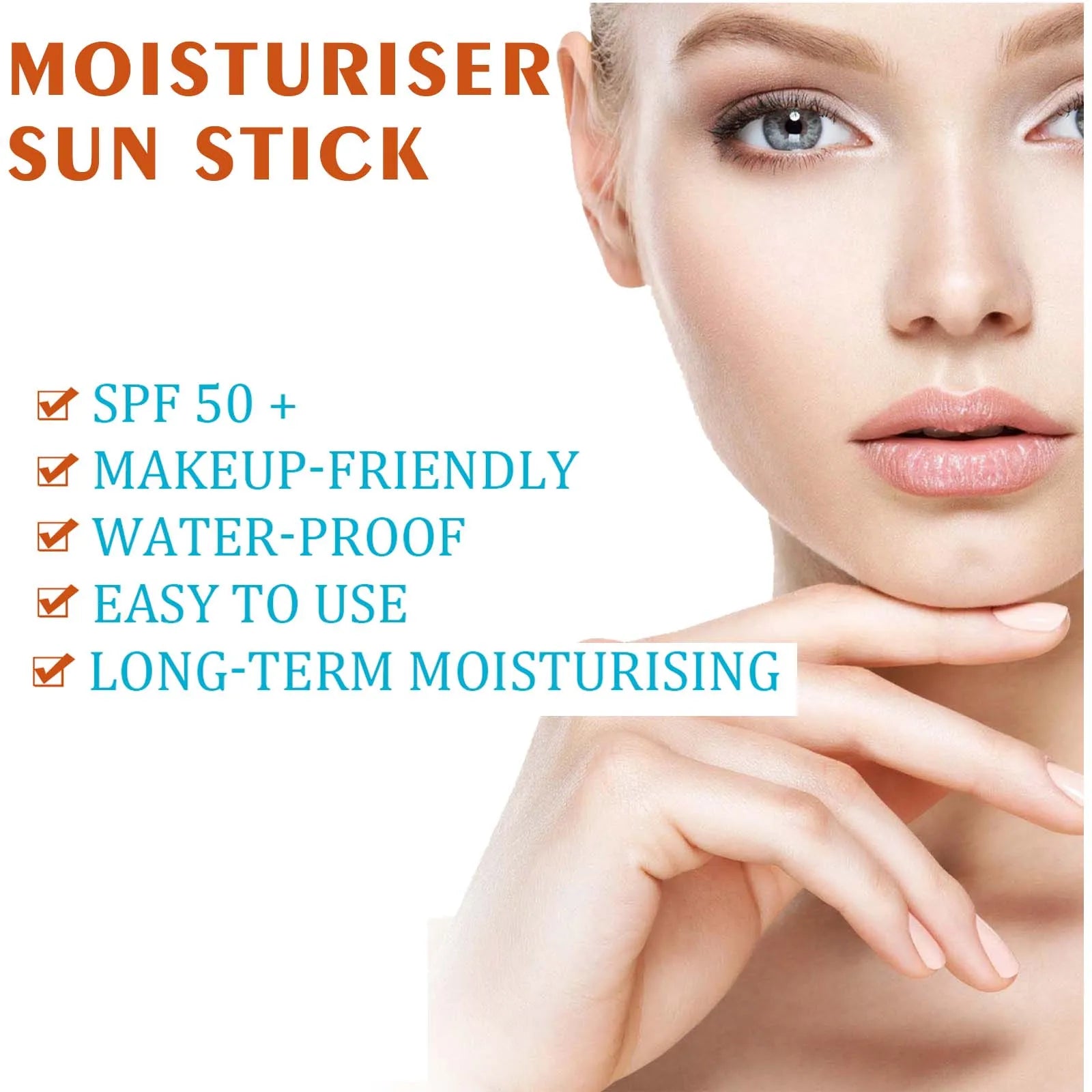 Body Sunscreen Cream Stick Spf50 Antioxidant Prevent Sunburn Moisturizing Skin Sweatproof Brightening Resist UV Rays Serum Stick Peaceful Pleasures Health and Wellness