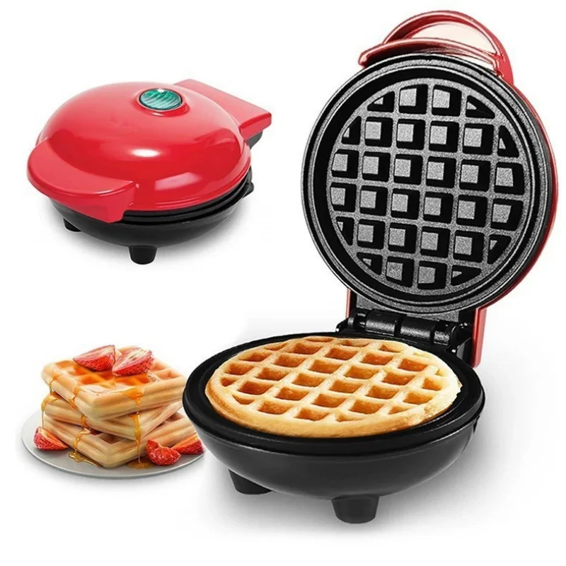 Mini Waffle Maker Bubble Egg Cake Oven Breakfast Love Heart Small Waffle Maker Cooking Appliance for Children's Birthday Parties Peaceful Pleasures Health and Wellness