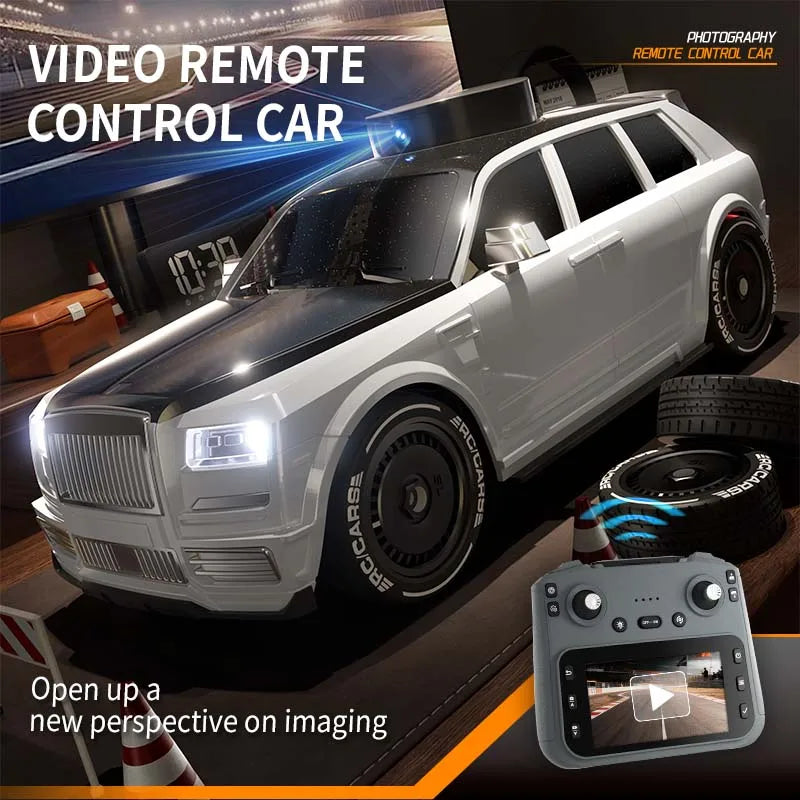 911S RC Car - 4K HD Camera 4WD 4.3-inch Screen Camera Lifting Design LED Lighting Drift HD Video Kids RC Car for Adults and Kids Peaceful Pleasures Health and Wellness