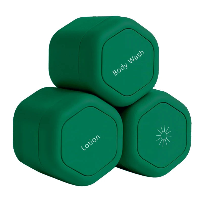Magnetic Stackable Travel Cosmetic Containers with Lids – 2/3 Pcs