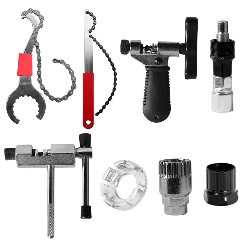 Bicycle Repair Tools for Mountain Bike chain cutter hexagonal wrench spoke wrench bracket disc bike Removal Repair tool Peaceful Pleasures Health and Wellness