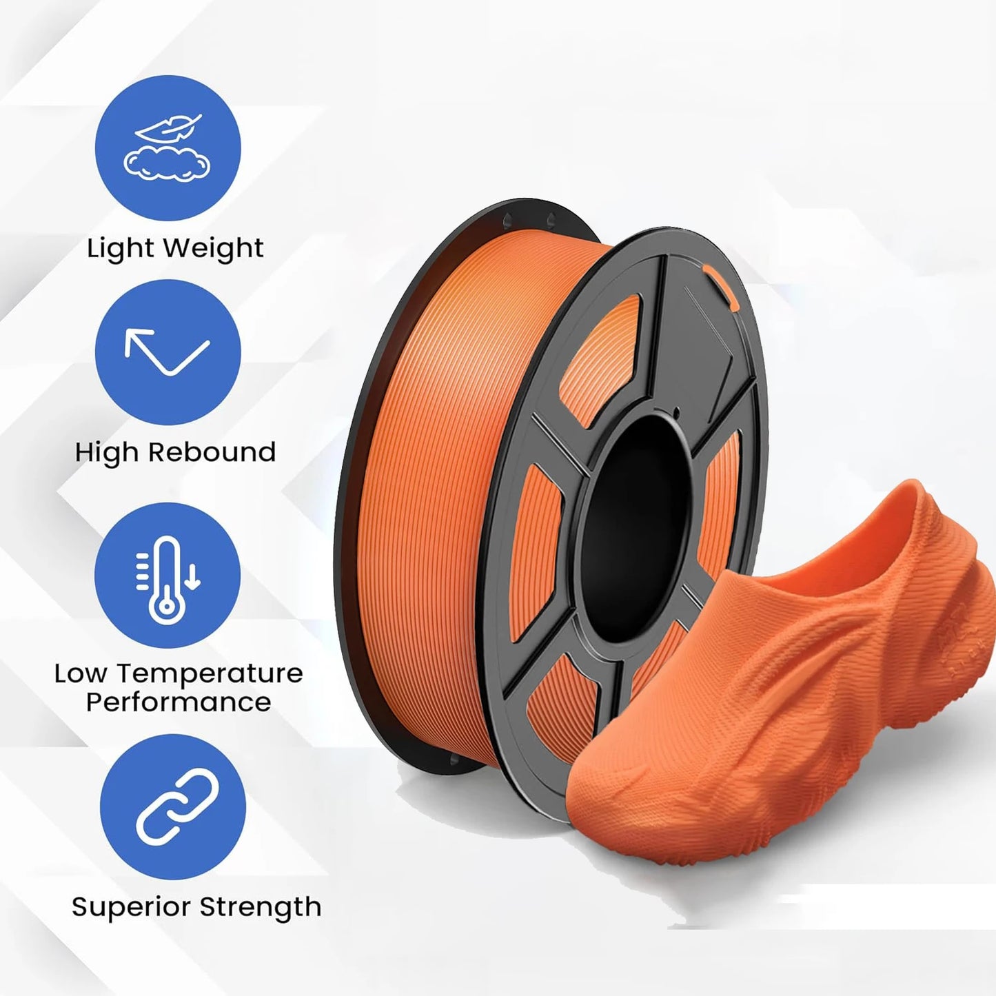 TPU Filament 1.75mm 95A Soft | FDM 3D Printer – DINGSUN 3D