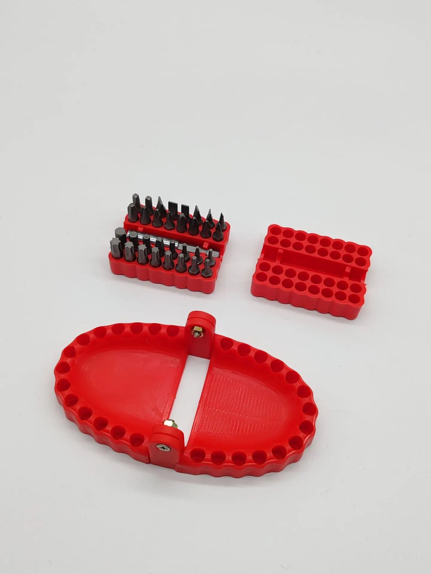 Funny Denture Drill Bit Holder for Screwdriver Teeth Model Screwdriver Bit Holder Fits 1/4 Inch Hex Bit Drive Bit Adapter Tools Peaceful Pleasures Health and Wellness red-with tool