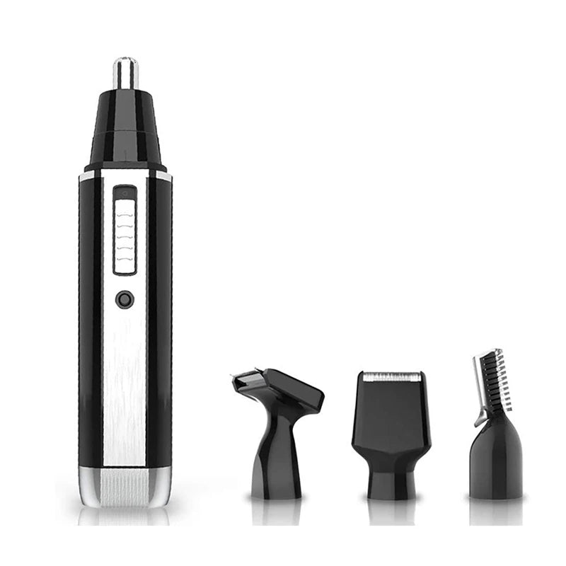 Professional High Quality Advanced Shaving System 4 in 1 Rechargeable Shaver Hair Clipper Nose Trimmer Eyebrow Trimmer Peaceful Pleasures Health and Wellness black USB Type-C
