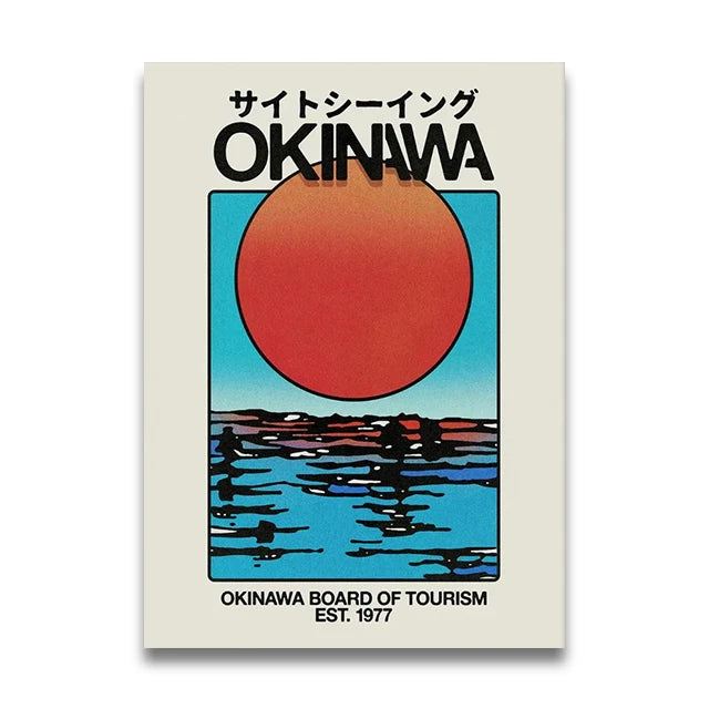 Okinawa Sakura Cherry Blossom Canvas Wall Art Print | Unframed