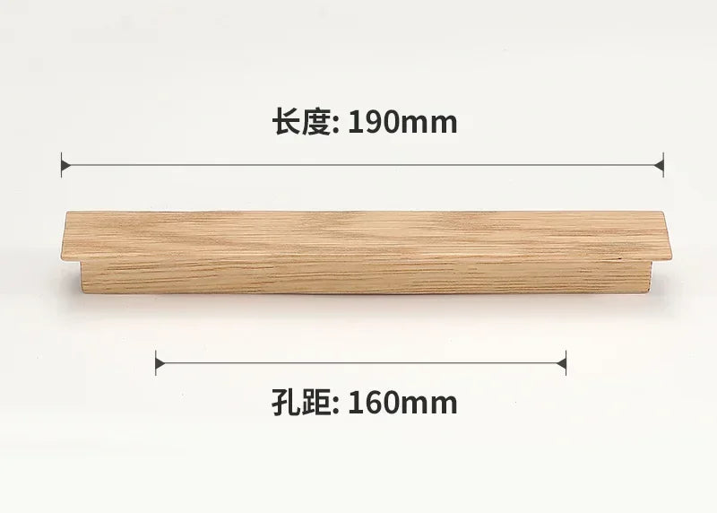 Natural Walnut Wood Cabinet & Drawer Handles | Modern Pull