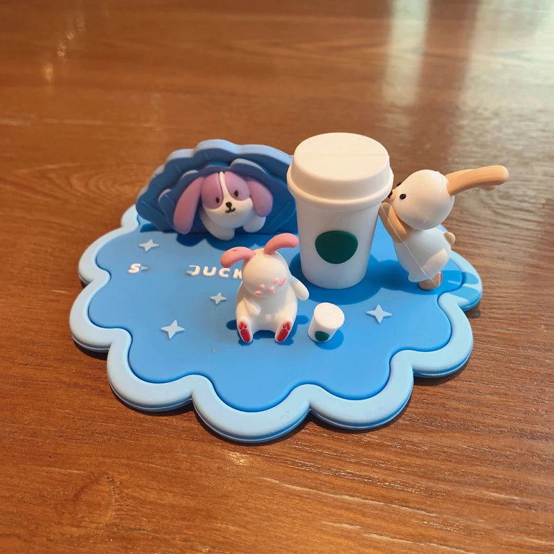 Cute Cartoon Silicone Cup Cover – BPA-Free Universal Lid