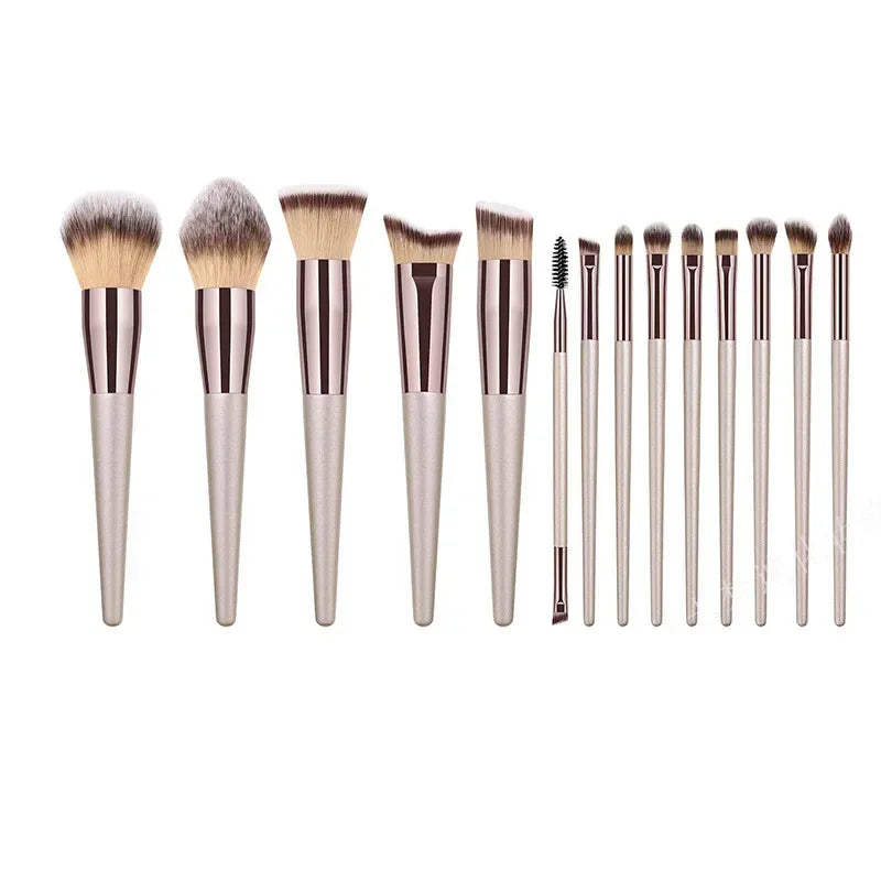 Foundation, Blush, Powder, Eyeshadow, Kabuki Blending Makeup Soft Fluffy Brushes Set Peaceful Pleasures Health and Wellness China Mainland BE37-0030