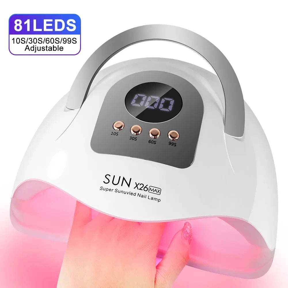 X19 Nail Drying Device - LED Ultraviolet Lamp - Professional Nail Art Accessories for Drying Nail Glue - Phototherapy for Nails Peaceful Pleasures Health and Wellness