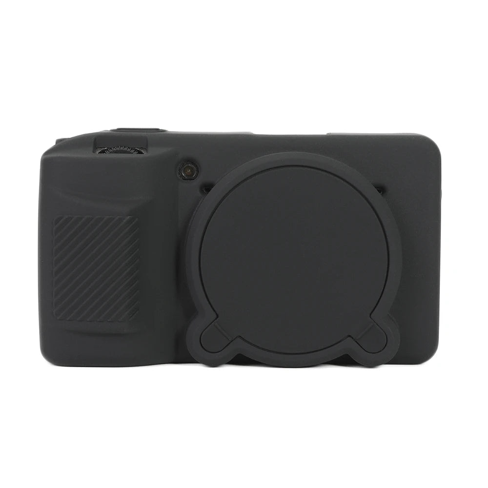 Anti-Slip For RICOH GR4 Silicone Protective Case With Lens Cover Shockproof Anti Scratch Precise Cutouts Easy Install Peaceful Pleasures Health and Wellness black