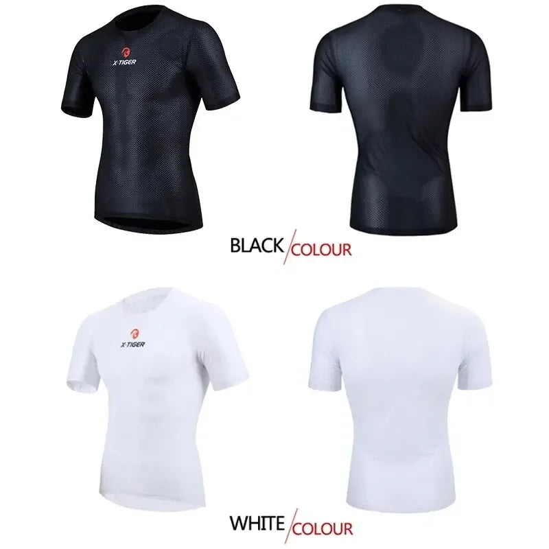 X-TIGER Men's Mesh Cycling Base Layer | Breathable Quick-Dry