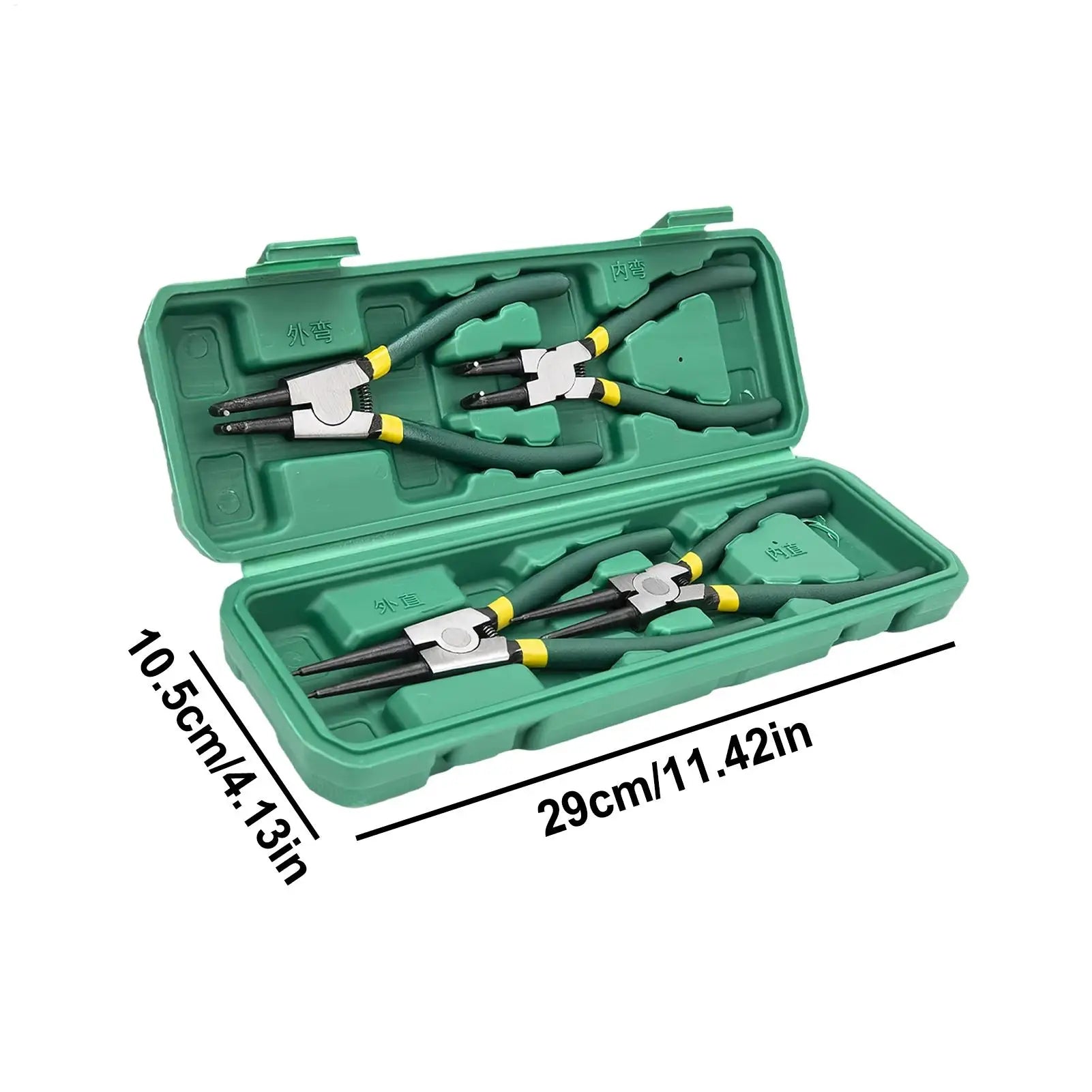 Circlip Pliers Internal External Spring Clamp Set Precision Spring Loaded Pliers for Automotive Home Mechanic Workshop Industry Peaceful Pleasures Health and Wellness