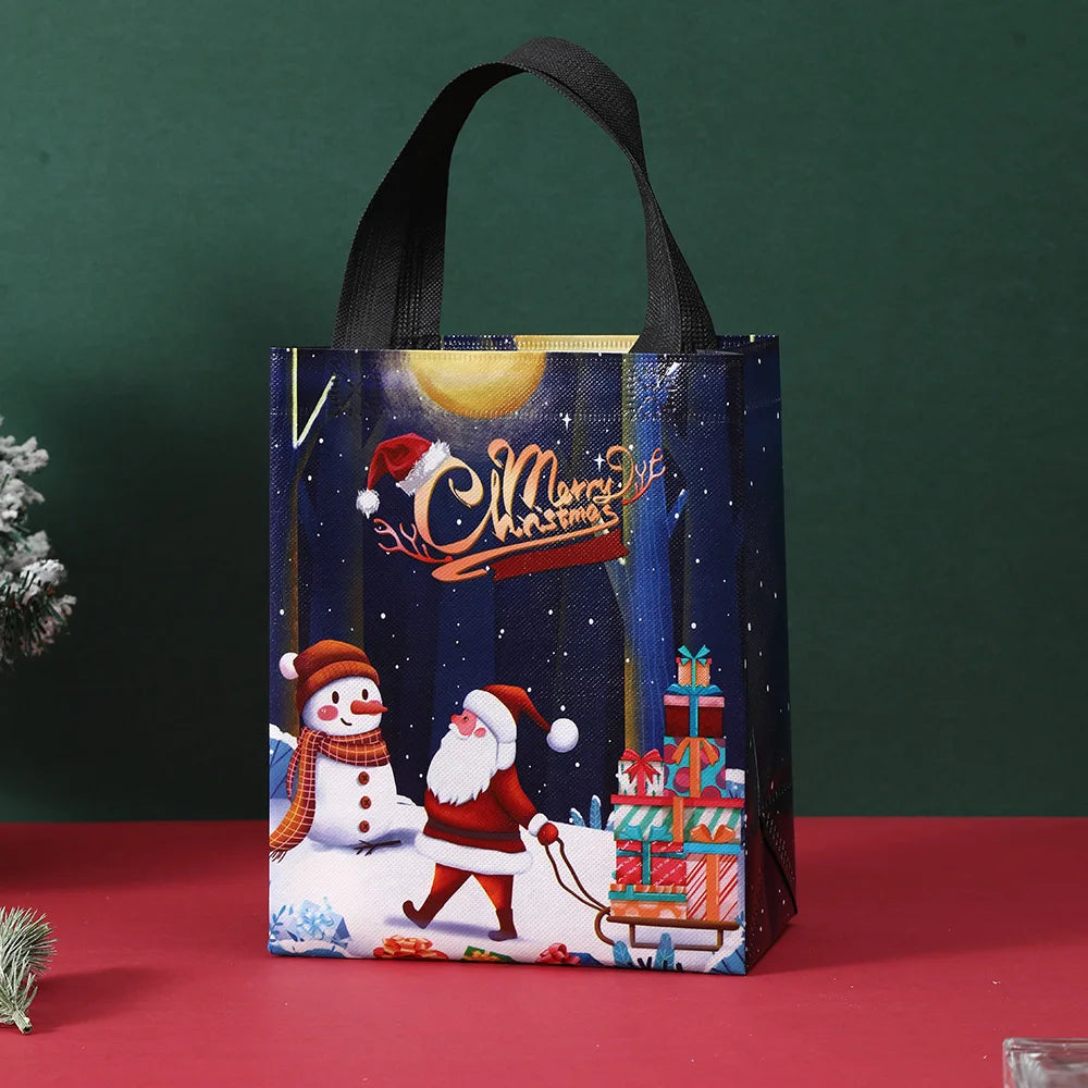 Christmas Non-Woven Gift Bags | Festive Holiday Tote