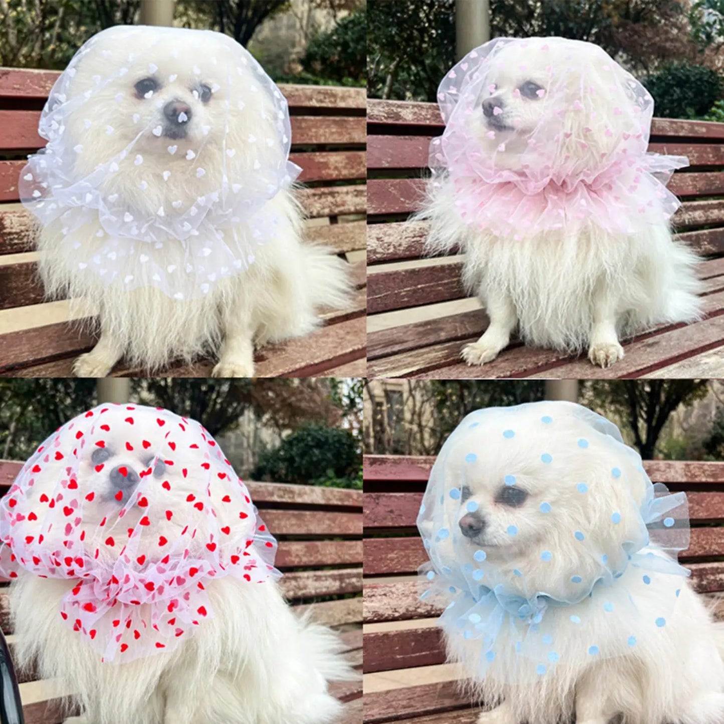 4-Pack Dog Mesh Head Cover – Breathable Anti-Scavenging Muzzle