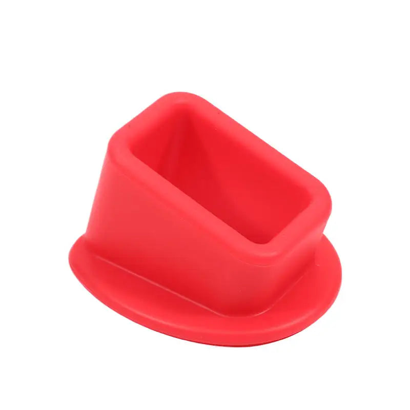 Silicone Safety Buckle Bracket Car Seat Belt Slot Fastener Universal Car Buckle Bracket Fixing Buckle Peaceful Pleasures Health and Wellness red