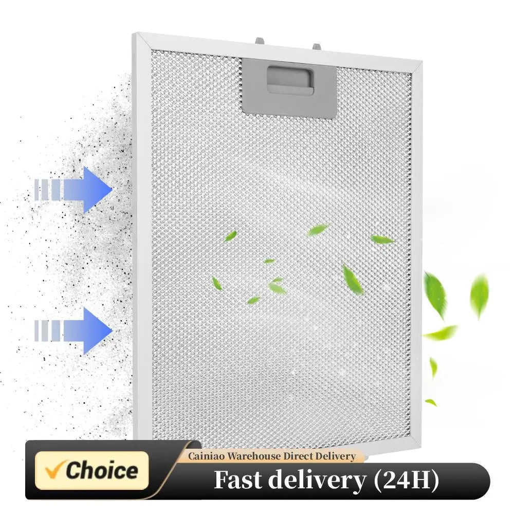 2PCS Aluminum Cooker Hood Filters 320x260mm Metal Mesh Extractor Vent Filter Kitchens Hoods Oil Filter Range Hood Accessories Peaceful Pleasures Health and Wellness Default Title
