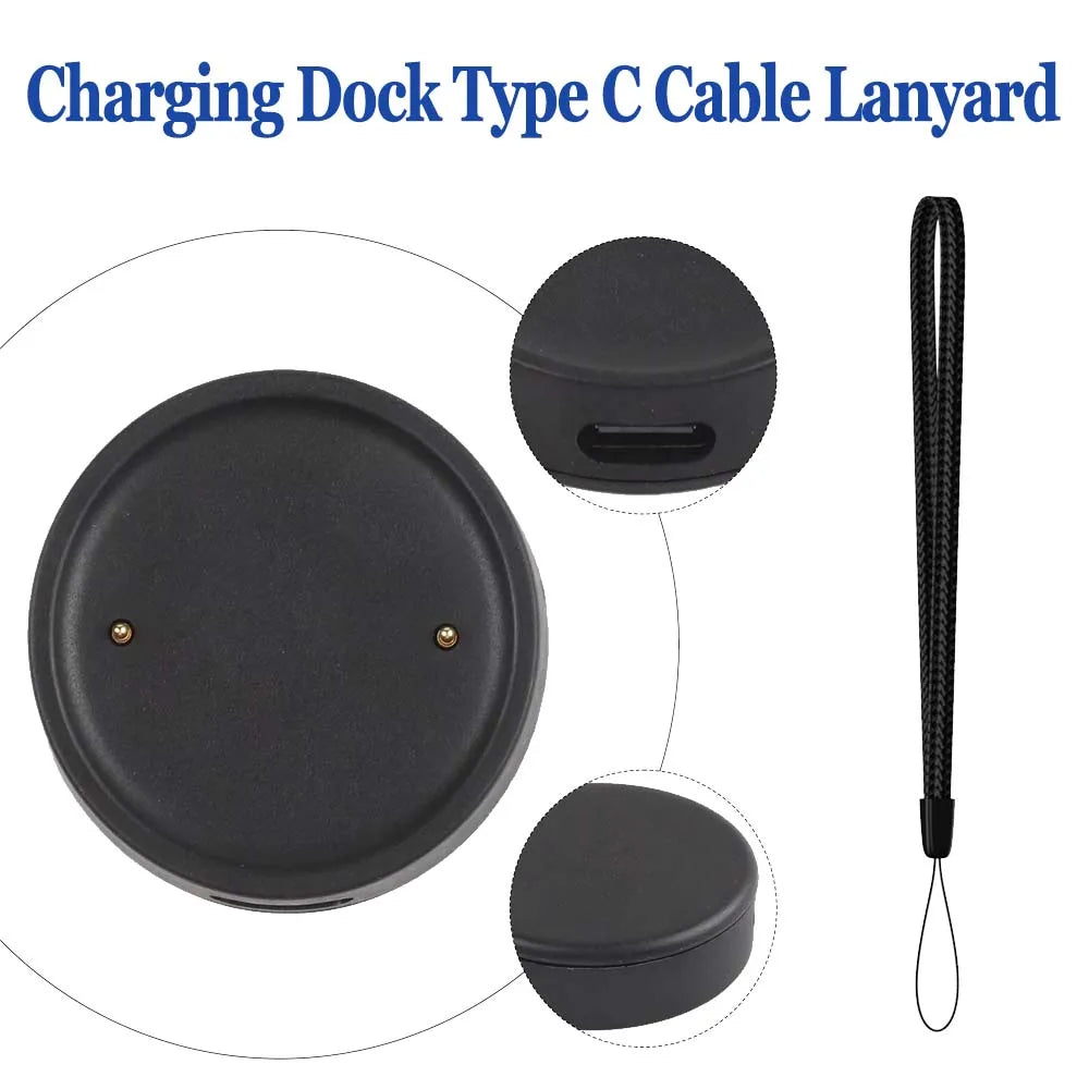 Charger for Amazfit Active 2/ Bip 6 Smart Watch Charging Cradle Dock Stand Cable Magnetic Cord USB Charge Replacement Peaceful Pleasures Health and Wellness