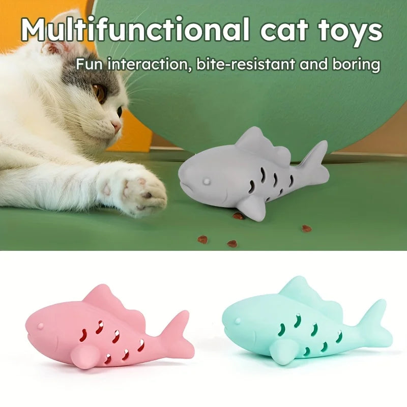 Silicone Interactive Cat & Dog Toy | Treat Hiding Chew Toy