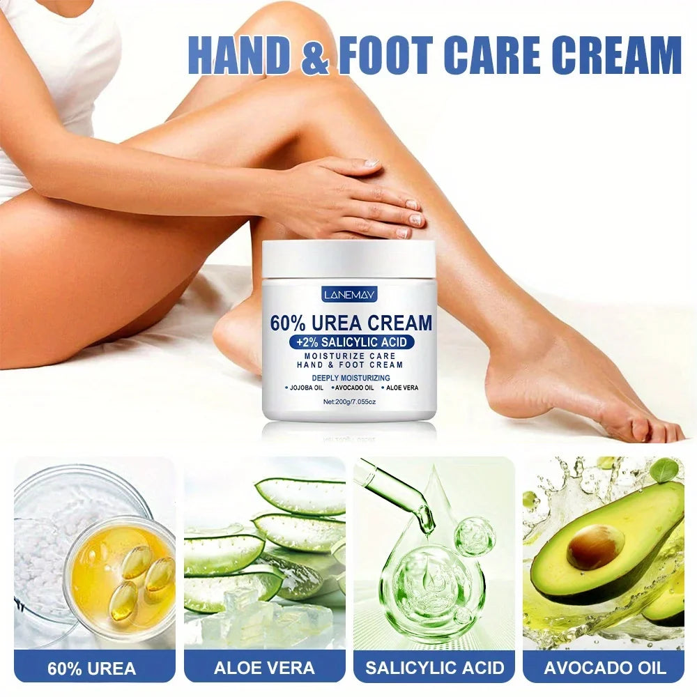 Lanemay 60% Urea Cream – Hand & Foot Moisturizer 200g
